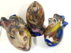 Fantastic Group of LARGE Hand Blown Glass Shades or Fixtures