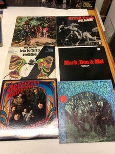 Great Lot of Vintage Vinyl Rock &amp Roll Records #1