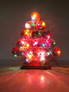 Vintage Lighted Jar Christmas Tree