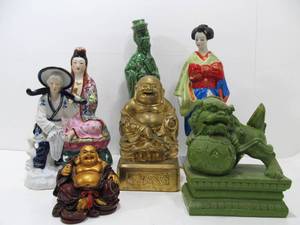 Lot of Assorted Oriental Figures &amp Statues