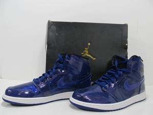 Unused Air Jordan 1 Retro High Sneakers - Size 13 - Deep Roya Blue BlackWhite