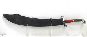 LARGE Scimitar Sword wLeather Sheath