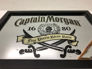 CAPTAIN MORGAN Advertising Bar Mirror Sign