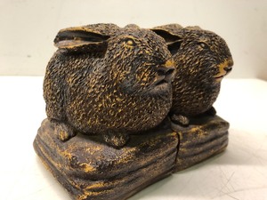 Nice Pair of Full Body Bunny Bookends