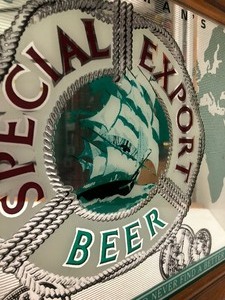 Vintage SPECIAL EXPORT Advertising Beer Mirror Sign