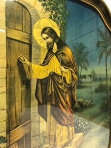 Vintage 1930s era Frame Print wJesus