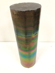 Large HEAVY Core Sample wBrightly Colored Surface