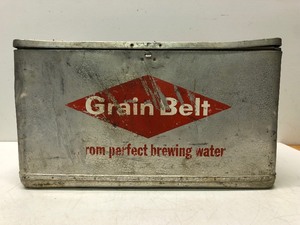 Vintage Aluminum GRAIN BELT Advertising Beer Cooler