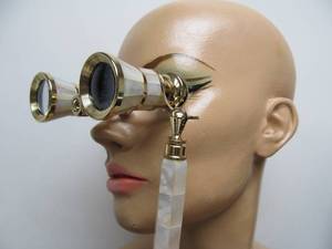 Vintage Mother of Pearl &amp Brass Tasco Opera Glasses&nbsp