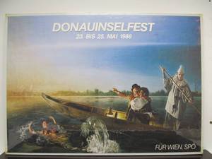 Vintage Robert Schoeller Donauinselfest Art Poster 33