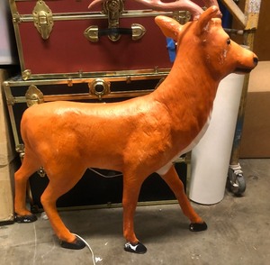 Large Reindeer Christmas Blow Mold Yard Decoration