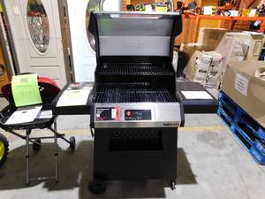 lot 78 image: Nexgrill Neevo 720 Propane Gas Digital Smart Grill in Black with Stainless Steel Front Panel and Lid