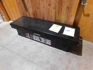lot 80 image: Husky 71.36 in. Matte Black Aluminum Full Size Crossbed Truck Tool Box