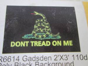 lot 15 image: (EC1) 2 ft x 3 ft Gadsden Flag - New