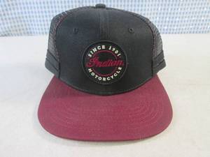 lot 101 image: (CNTR) Indian Motorcycle Cap Mesh Back Snap Closure - New with Tags