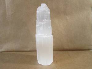 lot 120 image: (CNTR) 6 Raw Selenite Tower...