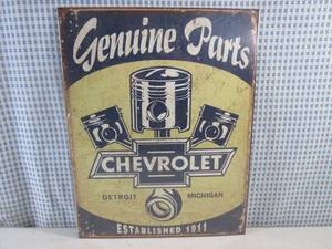 lot 126 image: (FS) Chevrolet Genuine Parts Tin Sign - New In Wrap - 11 12 x 16