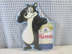 lot 136 image: (FS) Hamms Beer Bear Tin Sign - New In Wrap - 7 34 x 10 12