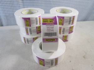 lot 145 image: (CS) 8 Rolls of Double Sided Carpet Tape 2 x 30 Yd