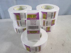 lot 147 image: (CS) 8 Rolls of Double Sided Carpet Tape 2 x 30 Yd