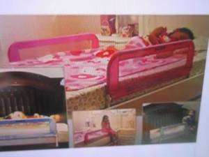 lot 149 image: (BR1) Lot of 12 KidCo Mesh Bed Rails for Toddler Beds and Convertible Cribs in Pink - All New In Box