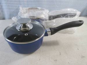 lot 154 image: (BS) 2 New BP 1.25 Qt Ceramic Non-Stick Sauce Pans