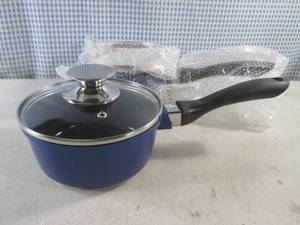 lot 156 image: (BS) 2 New BP 1.25 Qt Ceramic Non-Stick Sauce Pans