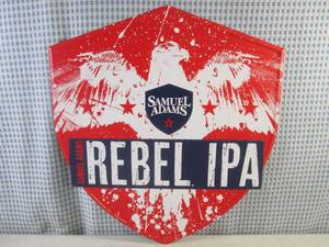 lot 176 image: (FS) Samuel Adams Rebel IPA Shield Tin Bar Sign New 16 12 x 18