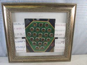 lot 222 image: (A-4) Framed Minnesota Twins Collectible 19 14 x 17 14