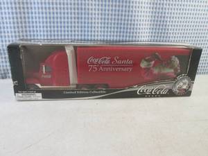 lot 226 image: (C-4) Coca-Cola Santa 75th Anniversary Limited Edition Collectible 18-Wheeler in Box