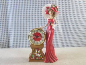 lot 255 image: (BS) Coca-Cola Timeless Memories Clock Figure 9 14 Tall