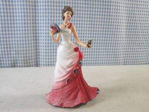 lot 268 image: (BS) The Sign Of Good Taste Figure from the Coca-Cola Belles Of The Ball Collection 7 Tall