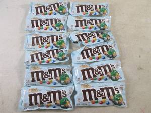 lot 390 image: (B-1) 12 Bags Crunchy Cookie M&ampMs Best by Jul 2023