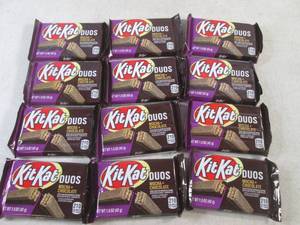 lot 393 image: (B-1) 12 Kit Kat Duos Mocha  Chocolate Candy Bars Best by Sept 2023