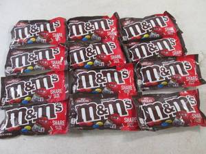 lot 395 image: (B-3) 12 Share Size Bags M&ampMs Past Date