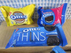 lot 409 image: (C-1) Box of 56 Oreo Cookie Variety Packs Best by Oct 2023
