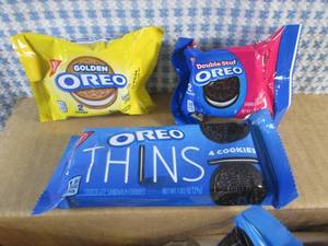 lot 411 image: (C-1) Box of 56 Oreo Cookie Variety Packs Best by Oct 2023