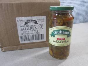 lot 413 image: (B-3) 6 Jars Hot Nacho Sliced Jalapenos 16oz Jars Best by June 2026