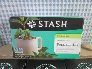 lot 418 image: (B-3) 6 Boxes Stash Peppermint Herbal Tea Caffeine Free 20 Tea Bags per Box Best by Nov 2025