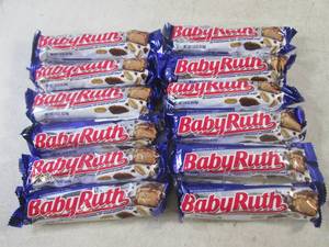 lot 436 image: (B-2) 12 Baby Ruth Candy Bars Best by Oct 2023