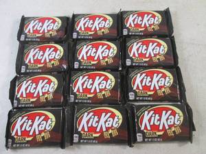 lot 437 image: (B-2) 12 Kit Kat Dark Candy Bars Best by Oct 2023