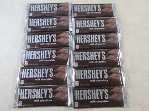 lot 438 image: (B-2) 12 Hersheys Milk Chocolate Candy Bars Best by Aug 2023