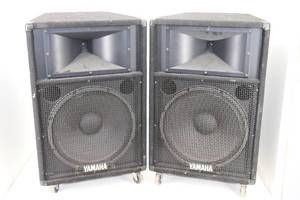lot 4 image: (2) Yamaha S1151V Club Series 500-1000W 15-Inch 2-Way Passive Speaker S 115 V