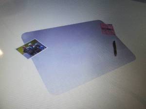 Desk Pad, Clear, PVC, 20 in. x 36 i...