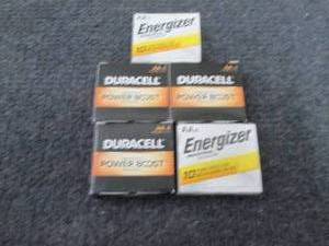 5- 4pk Assorted AA Batteries...