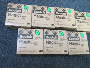 7 Rolls Scotch Magic Greener Tape...