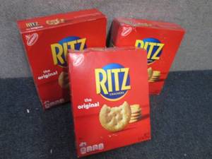 3- 10.3 oz Boxes Ritz Crackers...