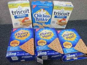 6 boxes Assorted Crackers...