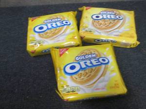 3- 13.29 pks Golden Oreos...