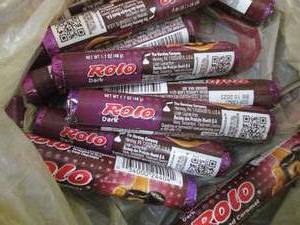 12- 1.7 oz Dark Rolos...